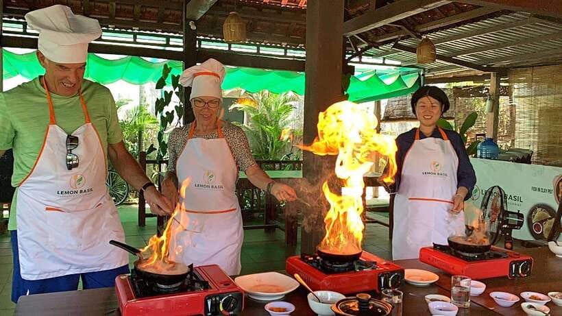 Hoi An: Cam Thanh Cooking Class & My Son Sanctuary Day Tour - Cam Thanh: cooking, lunch, and basket boats