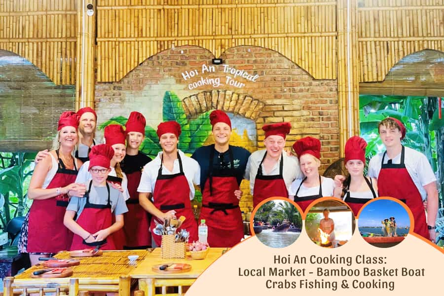 Hoi An: Cooking Class in Coconut Jungle with Market Tour - Trying net fishing and catching purple crabs