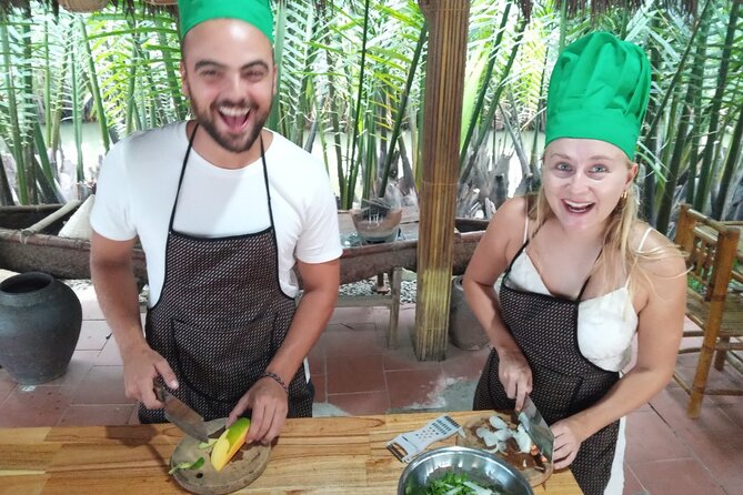 Hoi An Cooking Class(Market,BasketBoat Crabfishing&Cooking Class) - Eating what you prepared