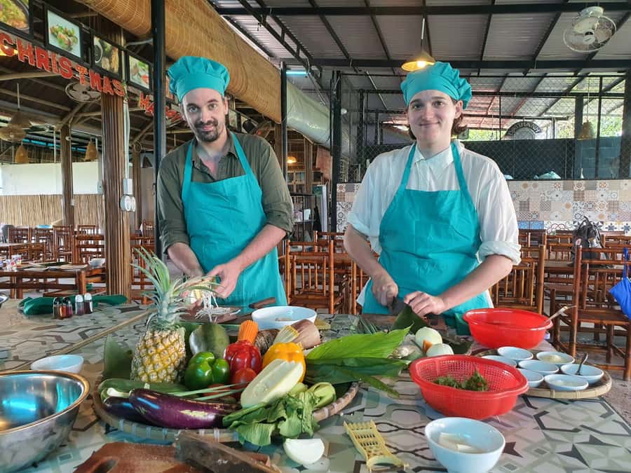 Hoi An Cooking Class With Market and Bamboo Basket Boat Tour - Lunch tastes better when you made it yourself