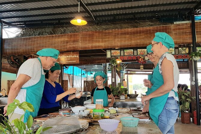 Hoi An Cooking Class With Market Tour and Bamboo Basket Boat Ride - Arriving at the garden restaurant