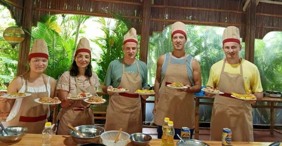Hoi An: Evening Cooking Class with Locals in Herbs Village - Four local dishes, one practical lesson
