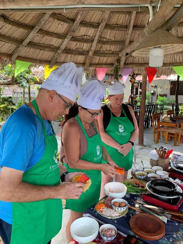 Hoi An :Lantern Making - Cooking Class -Coconut Basket Boat - Four Central Vietnamese dishes with an English-speaking chef