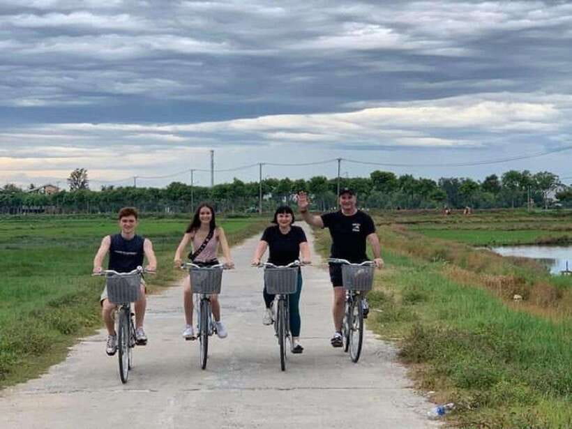 Hoi An Villages Biking - Basket Boat- Cooking Class - Cycling beside rivers and shrimp farms