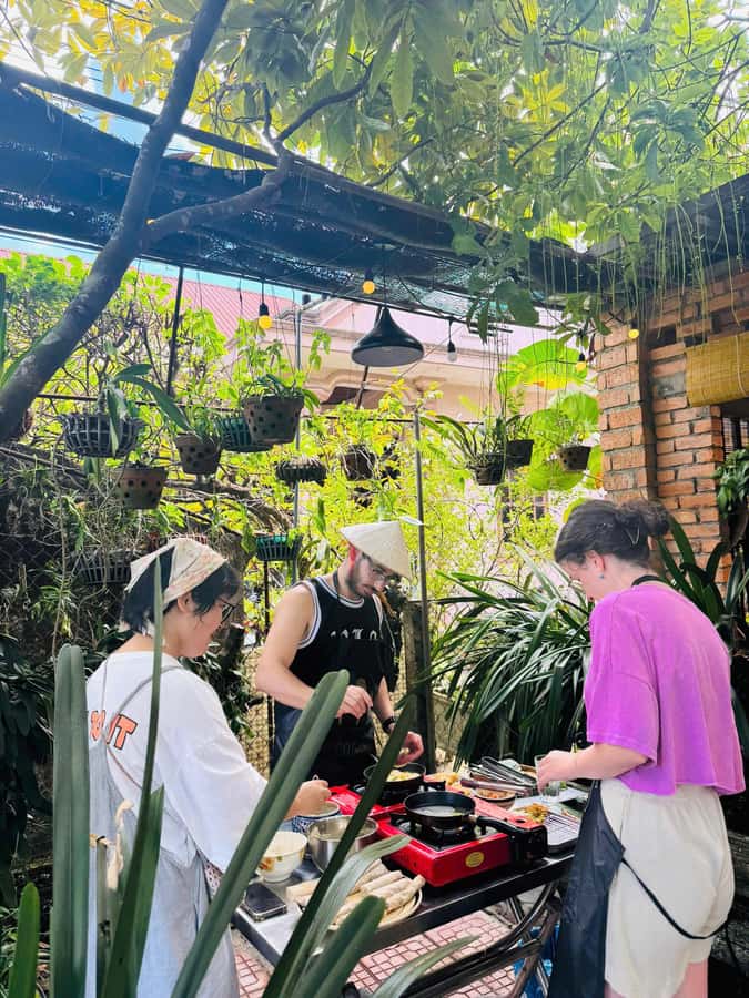 Hue: Traditional Vietnamese Cooking Class - A small group makes the cooking personal