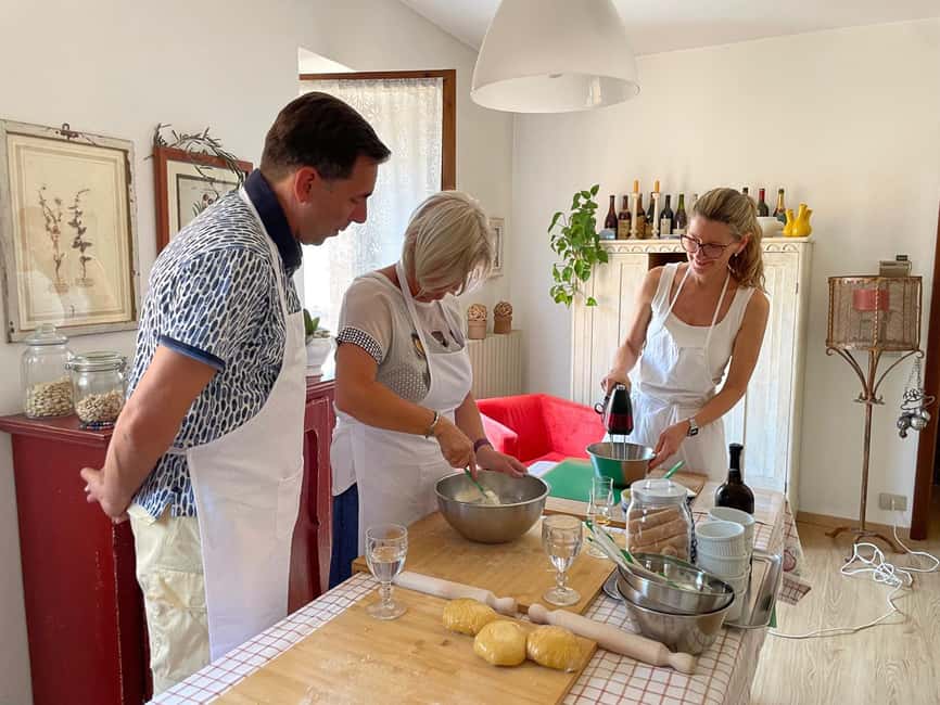 Iseo: Italian cooking class for homemade pasta and traditional desserts - Tomato, basil, and vegetable-friendly sauces