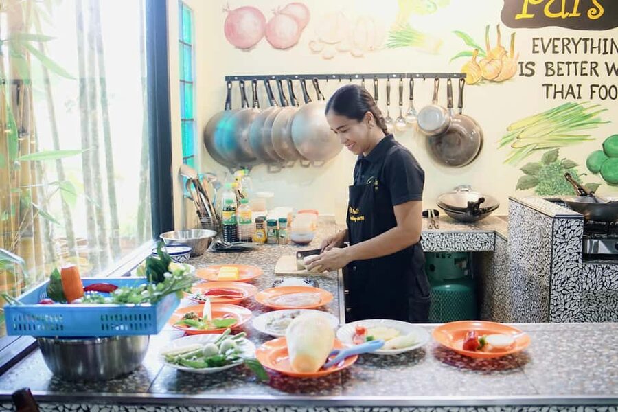 Khao Lak Pui's Authentic Thai Cooking Class - The market is the real beginning of the class