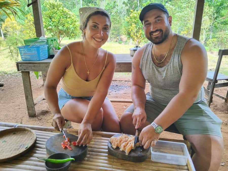 Khao Sok: Private Bamboo Rafting & Jungle Cooking Adventure - The cave temple, monkeys, and bamboo coffee