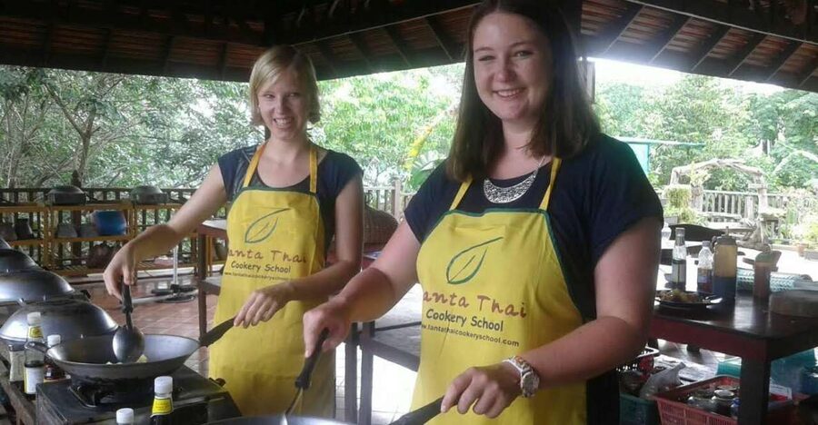 Koh Lanta: Evening Course at Lanta Thai Cookery School - The garden walk puts Thai ingredients in context