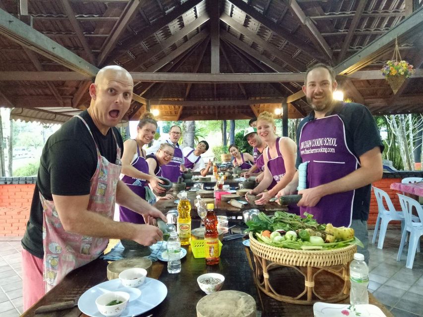Krabi: Cooking Class at Thai Charm Cooking School with Meal - Rice, salads, and sweets round out the meal