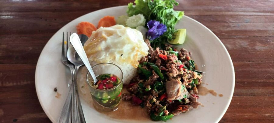 Krabi: Traditional Thai Cooking Class with Local Chef - Eating the meal you have cooked