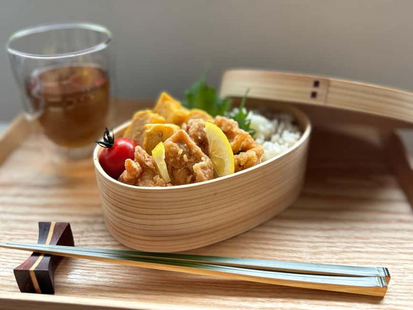 Kushiro: Japanese Bento Cooking Class with a Local Host - Building a bento from separate dishes