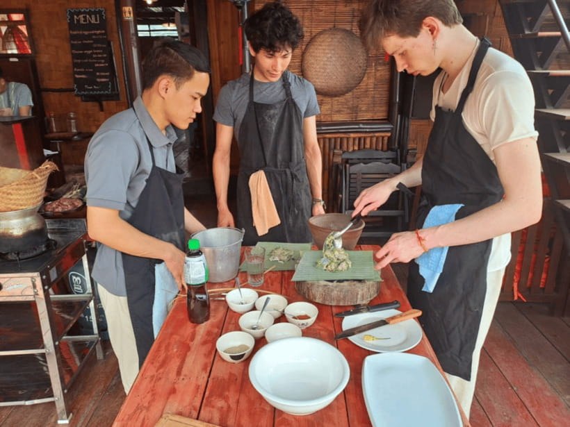 Luang Prabang: Mekong River Cooking Class with Hotel Pickup - A 15-minute tuk-tuk ride into the morning
