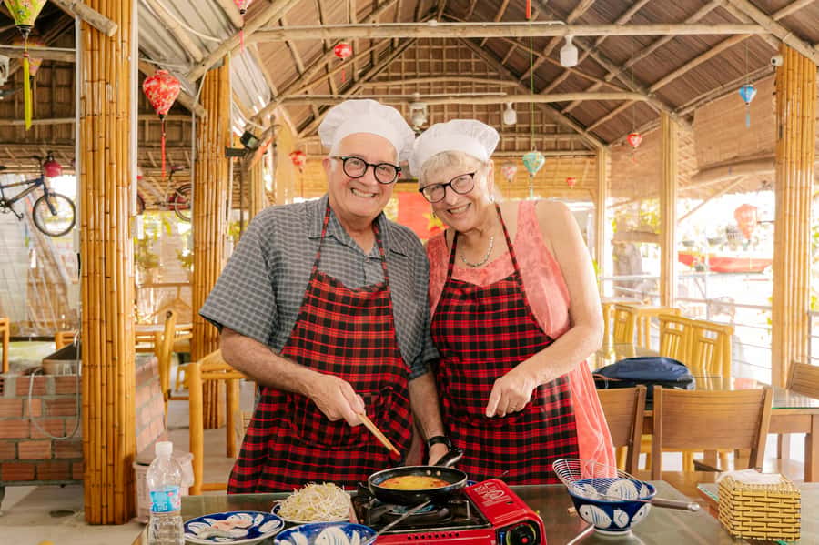 Market Tour - Cooking Class - Coconut Boat Riding - Forty minutes in a bamboo basket boat