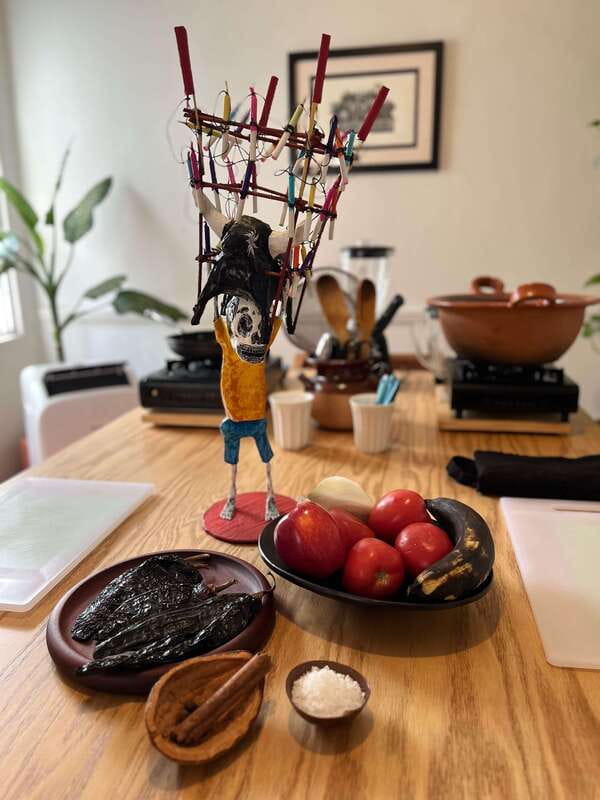 Market tour, cooking class & three-course Mexican feast - A three-course meal at a laid table