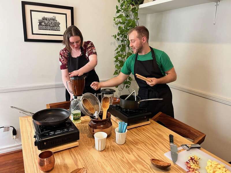 Market tour, cooking class & three-course Mexican feast - Making tamales, mole, and tortillas by hand