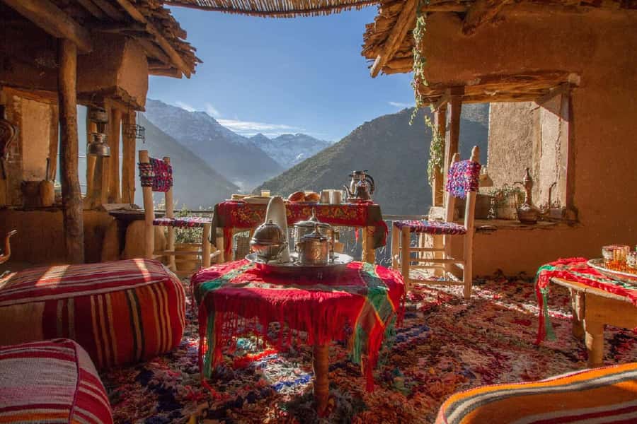 Marrakech: Atlas Mountains Cooking Class with Berber Family - The walk to a family home above Imlil