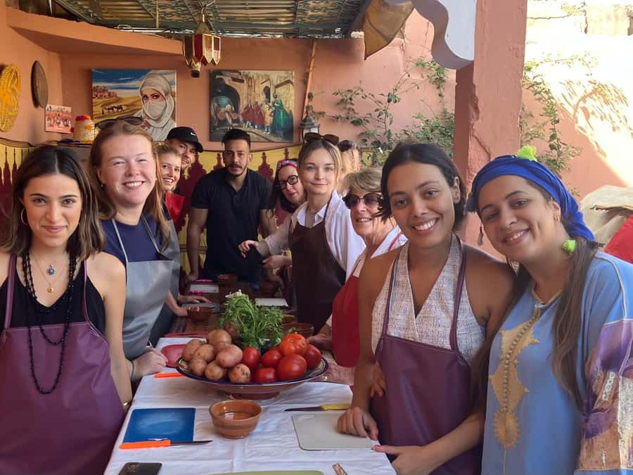Marrakech: Moroccan Cooking Class with a Local Family - A meal made by the whole group