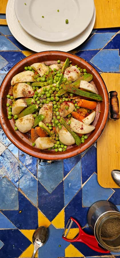 Marrakech: Moroccan Cooking Class with Local Chef - Sitting down to eat what you made