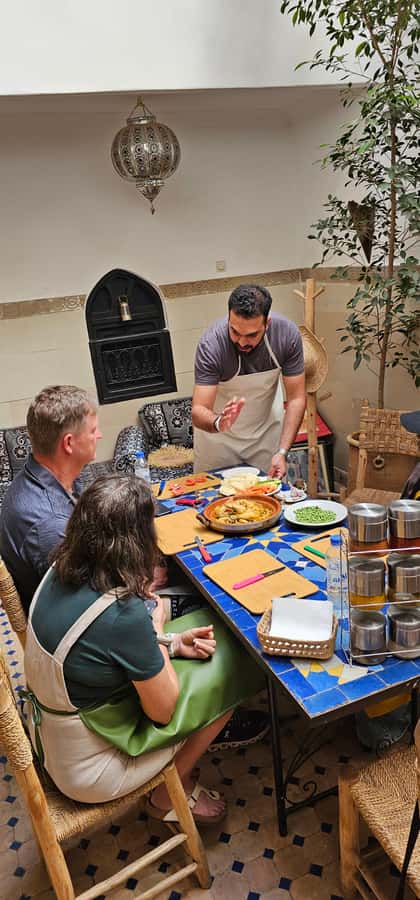 Marrakech: Moroccan Cooking Class with Local Chef - Shopping for ingredients in a Marrakech souq