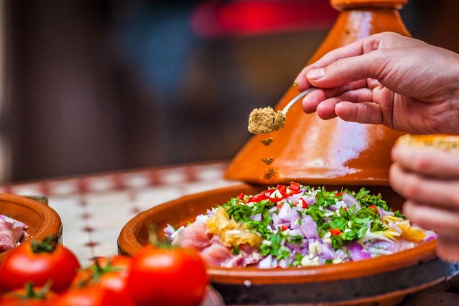 Marrakech Tour: Tajine Cookery Class Experience - Cooking tajine in a traditional riad