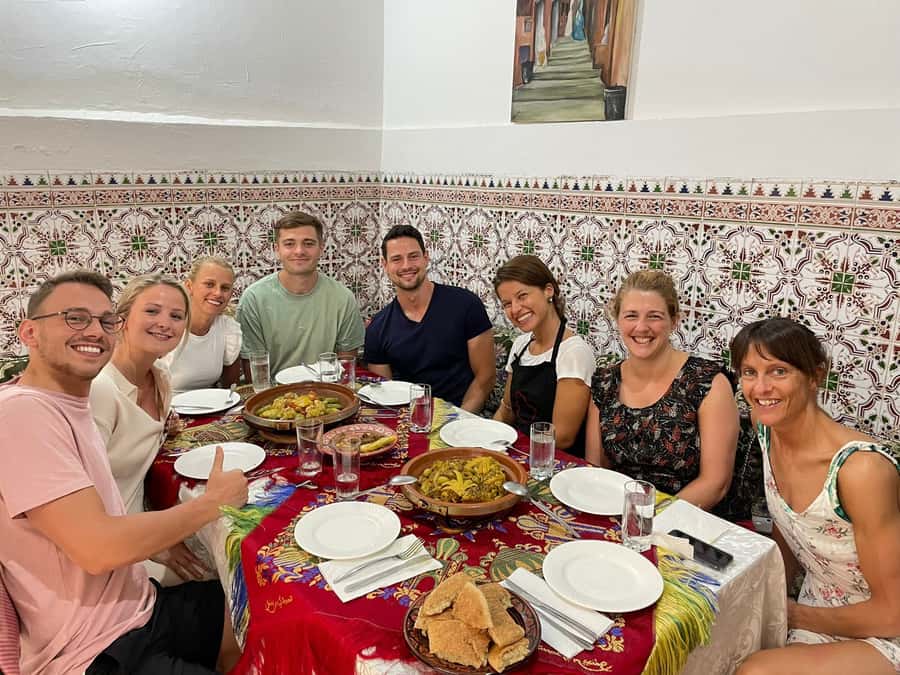 Marrakech: Traditional Moroccan Cooking Class & Market Visit - Cooking several dishes as a team