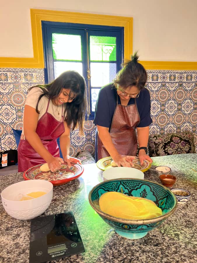 Marrakech: Traditional Moroccan Crepes & Bread Cooking Class - Learning the mint-tea ritual