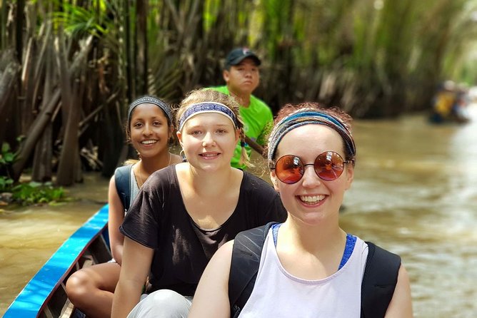 Mekong Delta 4 Islands, TukTuk, Boat, Try Khot Cake Local Cooking - The narrow canals by traditional rowing boat