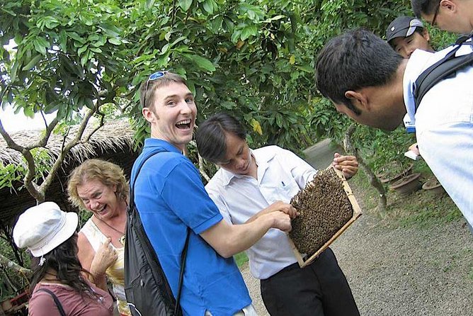 Mekong Delta 4 Islands, TukTuk, Boat, Try Khot Cake Local Cooking - Music, honey tea, and coconut candy