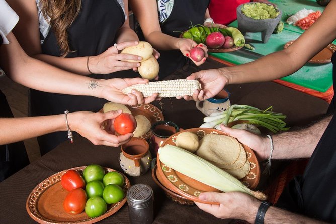 Mexican Cooking Class with fresh Local Market ingredients selection and transpor - Price, transport, and the four-hour schedule