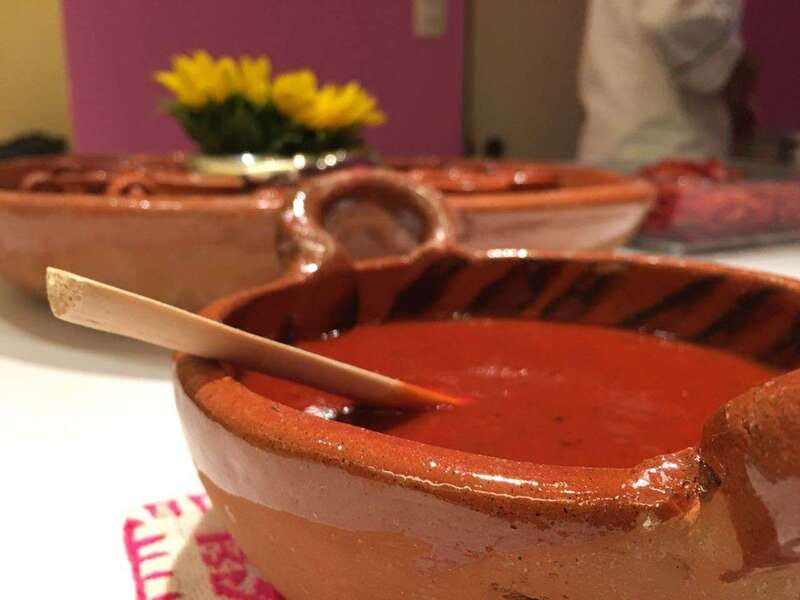 Mexico City: Mexican Salsas Cooking Class and Market Tour - Tacos, appetizers, mezcal, and the finished meal