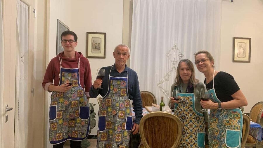 Milazzo: Sicilian Pasta Making Class with Dinner - Rolling pasta the Sicilian way