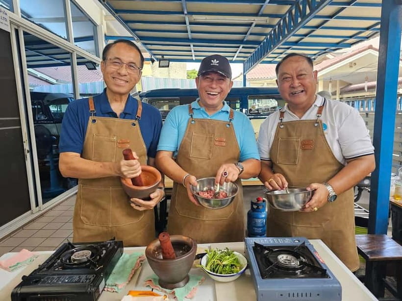 Mini Group: Authentic Thai Cooking & Wellness Experience - Making coconut milk and curry paste from scratch