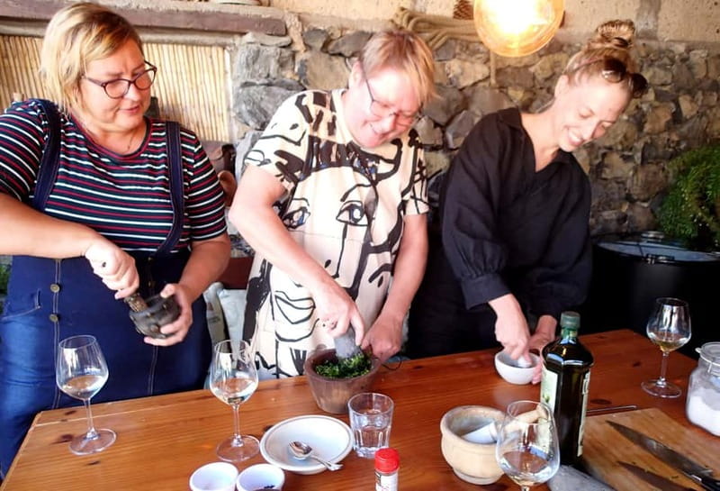 Mojo Workshop Cooking Class in Ancient Canarian Village - Meeting Chef Ave and storyteller Erik