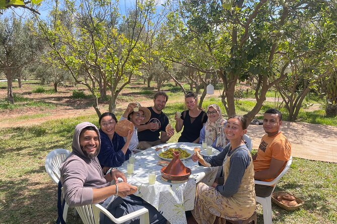 Moroccan Cooking Class and Eco-Farm Visit - Full day - Feeding sheep, chickens, and peacocks