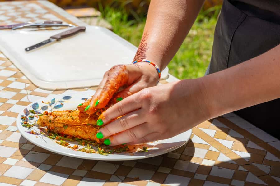 Moroccan Cooking Class: Farm-to-Table Tagine - Fresh produce, open fire, and time to talk