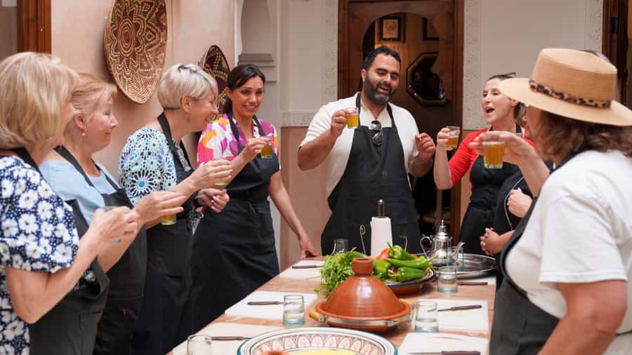Moroccan cooking class in Marrakech with berber chef - Cooking a Three-Course Moroccan Meal