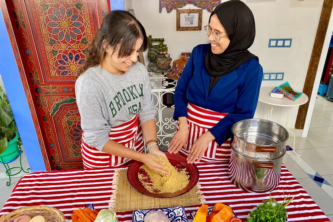 Moroccan Cooking Class with a Local Family & Market Visit - One hour of hands-on cooking