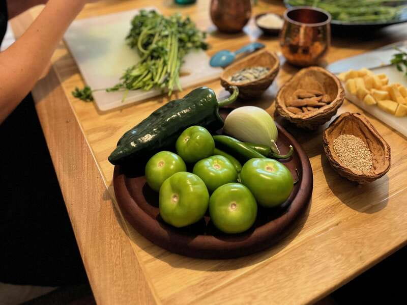 Muchos moles: Multi-variety mole cooking class and feast - Setting the Mexican table