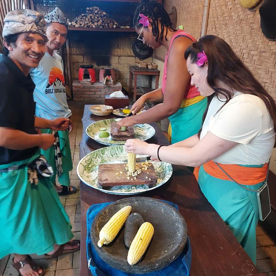 Munduk Balinese Cooking Class lunch/Dinner at a Local Home - The spice paste that explains Balinese flavor