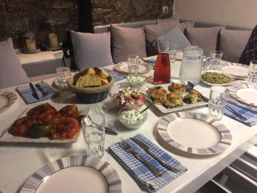 Mykonos: Cooking Class with Food and Wine - Dakos, kopanisti, louza, wine, and raki to start