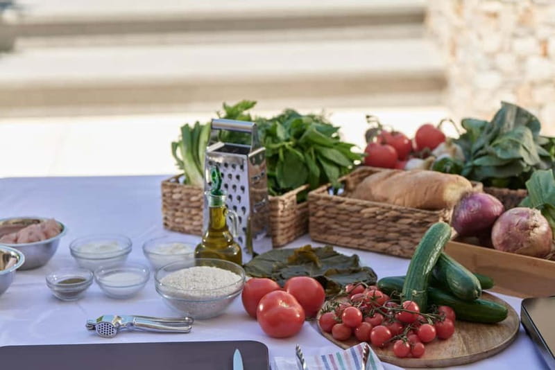 Mykonos: Hands-On Cooking Class with a Professional Chef - Starting with tzatziki and Greek flavor basics