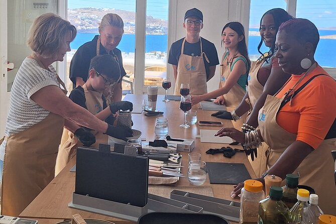 Mykonos Small-Group Cooking Class with Sunset Option - Cooking Greek food above the Aegean