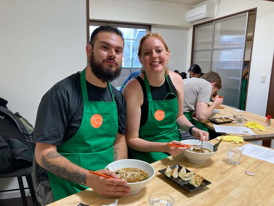 Osaka: Ramen and Gyoza Cooking Class in Dotonbori - The teaching style and group size