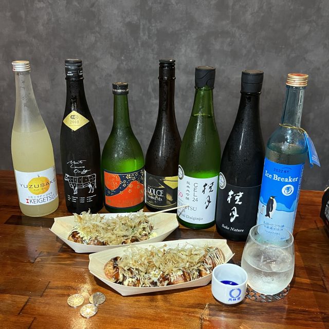 Osaka Sake Tasting with Takoyaki Cooking - Why takoyaki and sake make such a good Osaka lesson