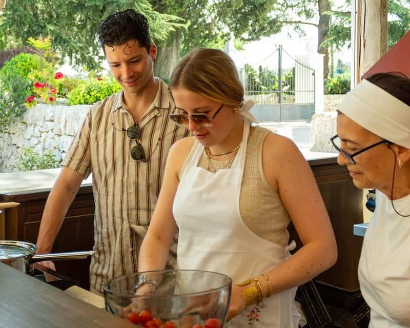 Ostuni: Orecchiette in a masseria - pasta making and tasting - The lunch is the second half of the experience