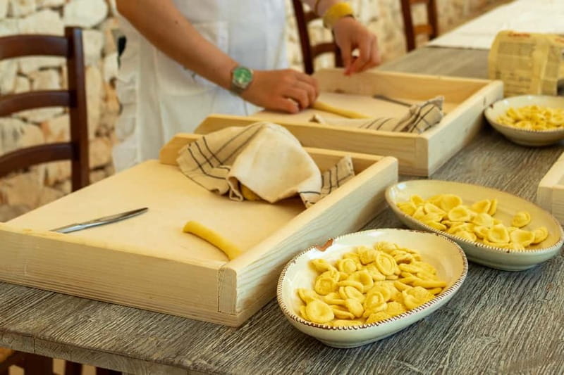 Ostuni: Orecchiette in a masseria - pasta making and tasting - Who will enjoy this most