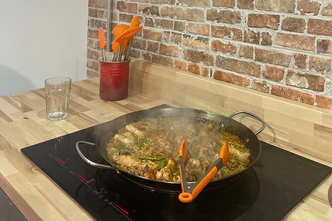 Paella and Burnt Basque Cheesecake Cooking Class (in Bilbao) - A full Basque meal at Salbe Plaza