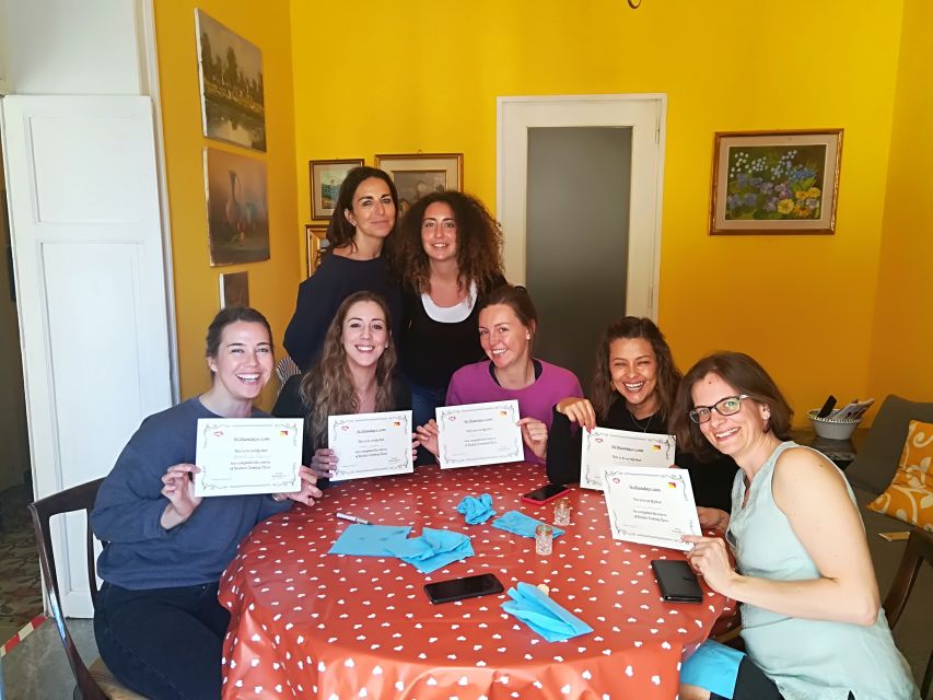 Palermo: Cooking and Limoncello Class - Sitting down to eat what you prepared