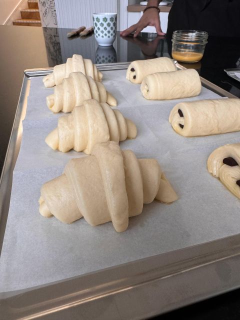 Paris: Croissant Baking Class with a Chef - Shaping butter croissants and pain au chocolat